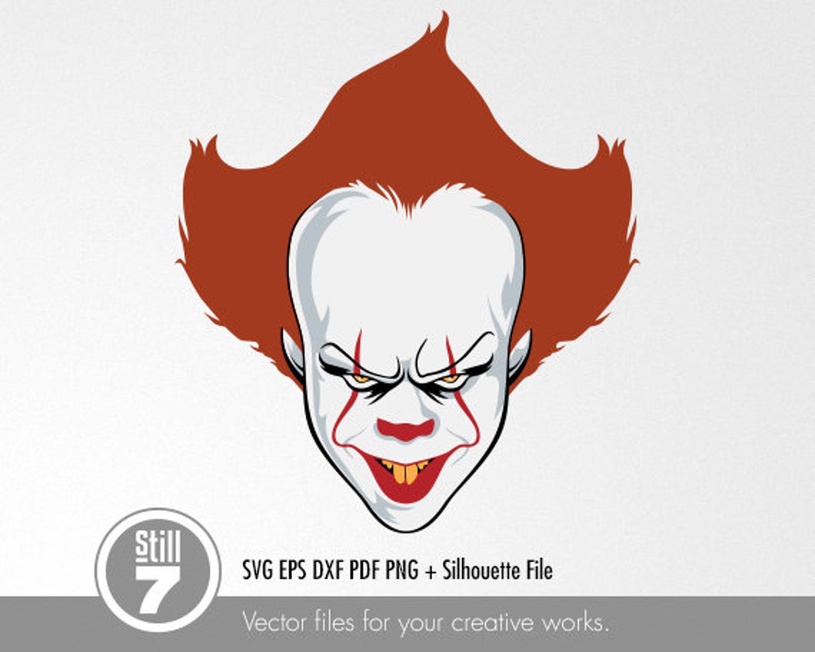 Pennywise text svg cutting file eps dxf pdf png Etsy