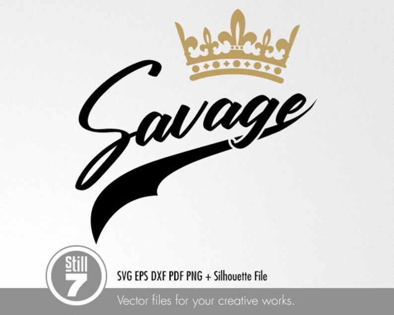 Savage Emblem / Logo svg cutting file eps dxf pdf png Etsy