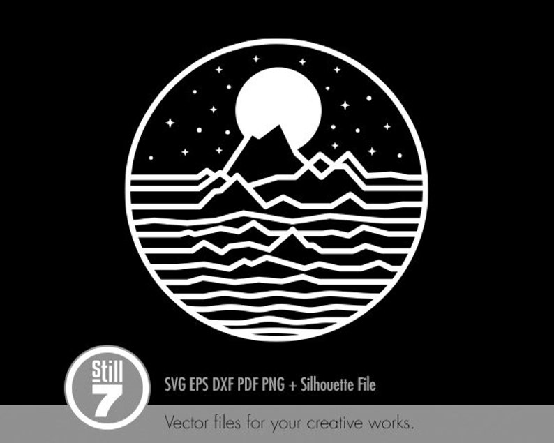 Free Free 203 Mountain Moon Svg SVG PNG EPS DXF File