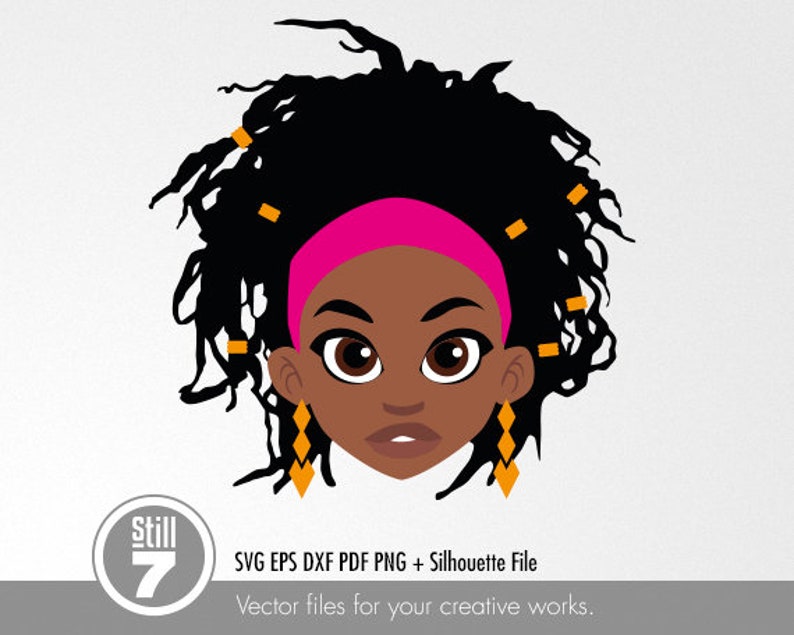Download Black Woman svg Dreads svg svg cutting file eps dxf pdf | Etsy