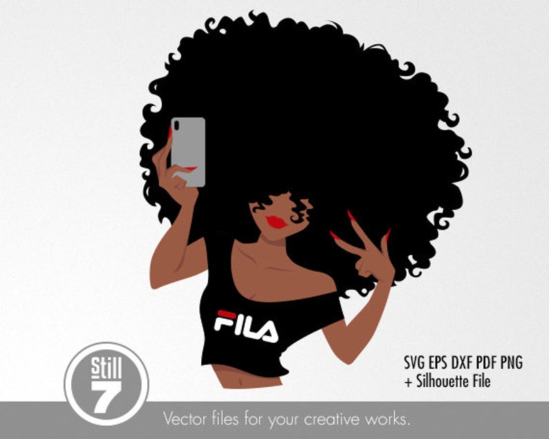 Download Fila Afro Woman svg Black Woman svg svg cutting file eps ...