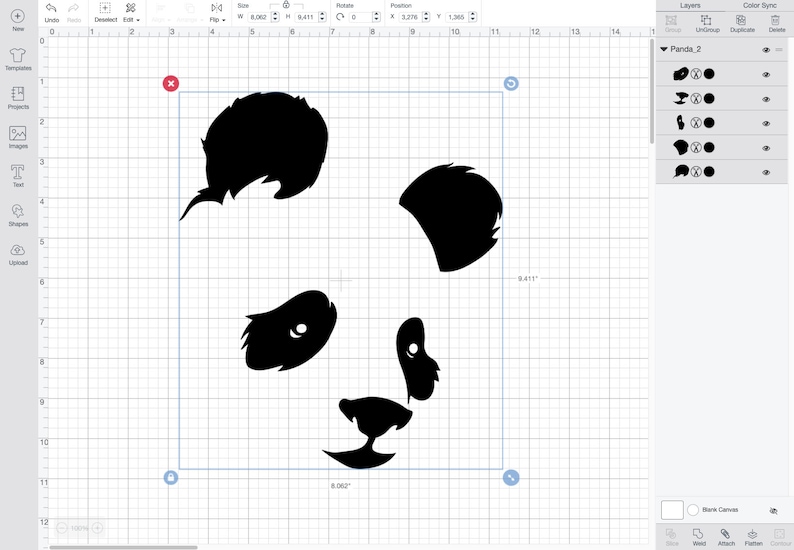 Download Pandas Bundle 6 Pandas svg eps dxf png | Etsy