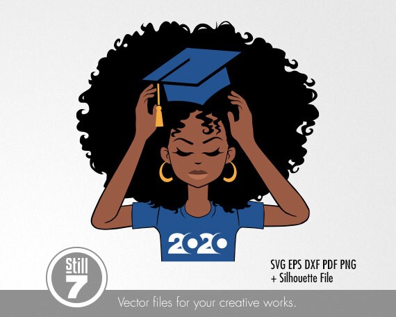 Download Afro Woman Svg Graduation 2020 Svg Black Woman Svg Etsy