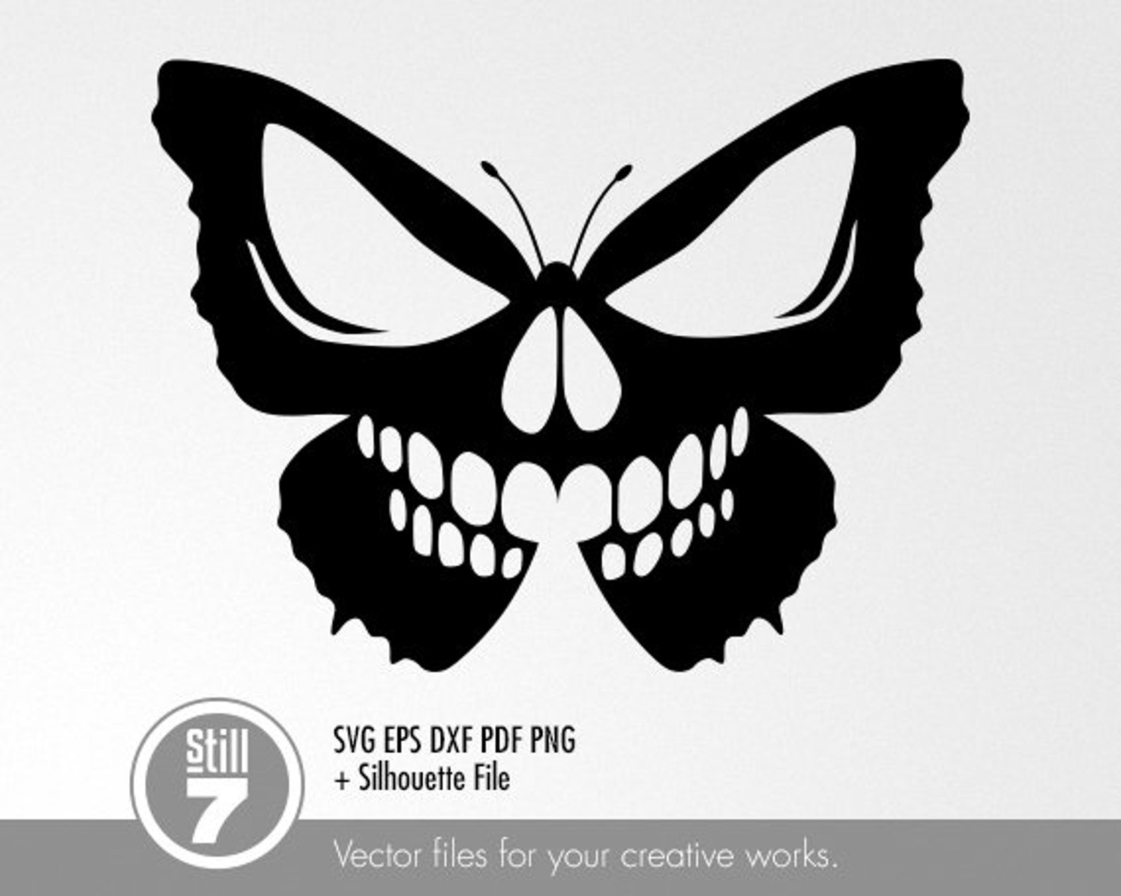 Skull Butterfly Svg Halloween Svg Svg Cutting File Eps Etsy