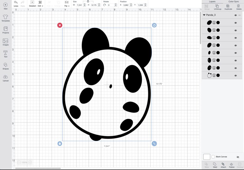 Download Pandas Bundle 6 Pandas Svg eps dxf pdf png | Etsy