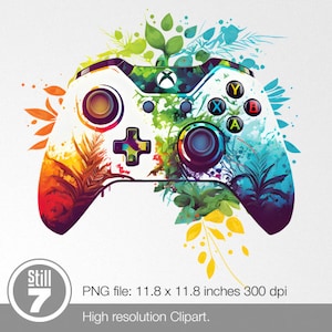 Manette de jeu vidéo PNG, fichier PNG HD 300 dpi fond transparent, fichier digital