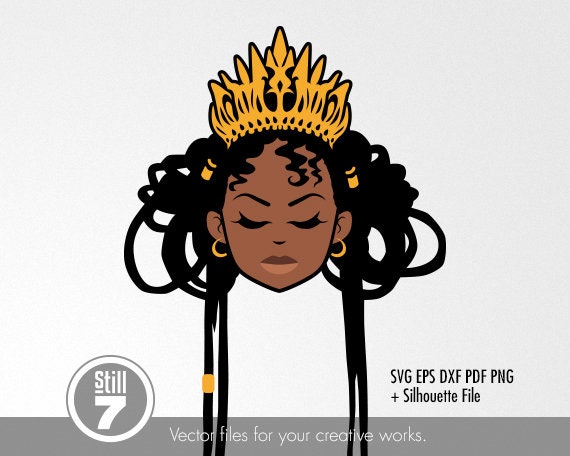 Download Dreadlocks Queen Svg Cutting File Eps Dxf Pdf Png Etsy