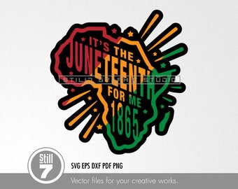 Juneteenth svg - svg cutting file + eps dxf pdf png