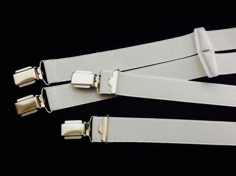 plain colour NEW own production wide clip Elastic suspender 25 mm wide