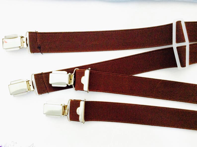plain colour NEW own production wide clip Elastic suspender 25 mm wide