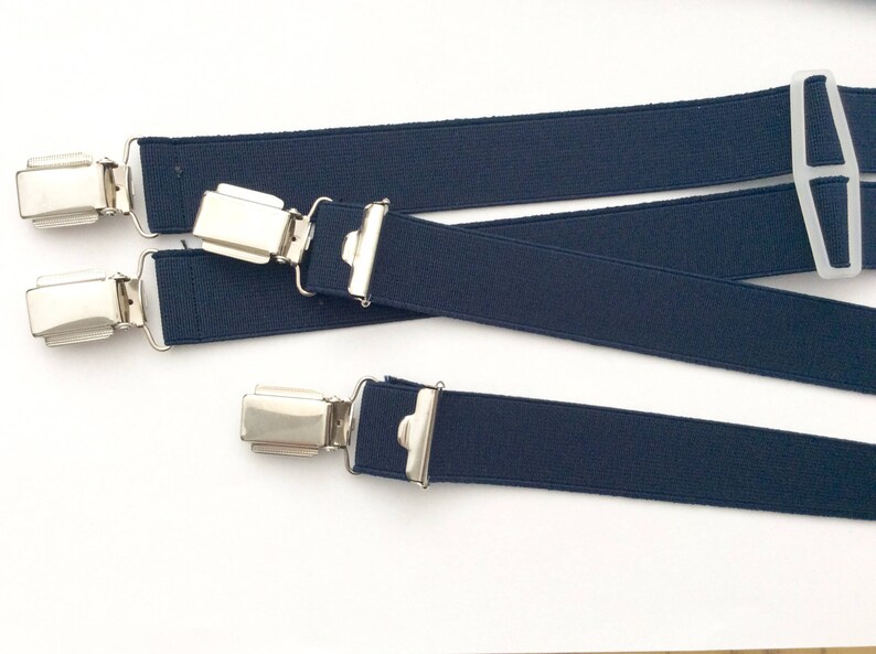 plain colour NEW own production wide clip Elastic suspender 25 mm wide