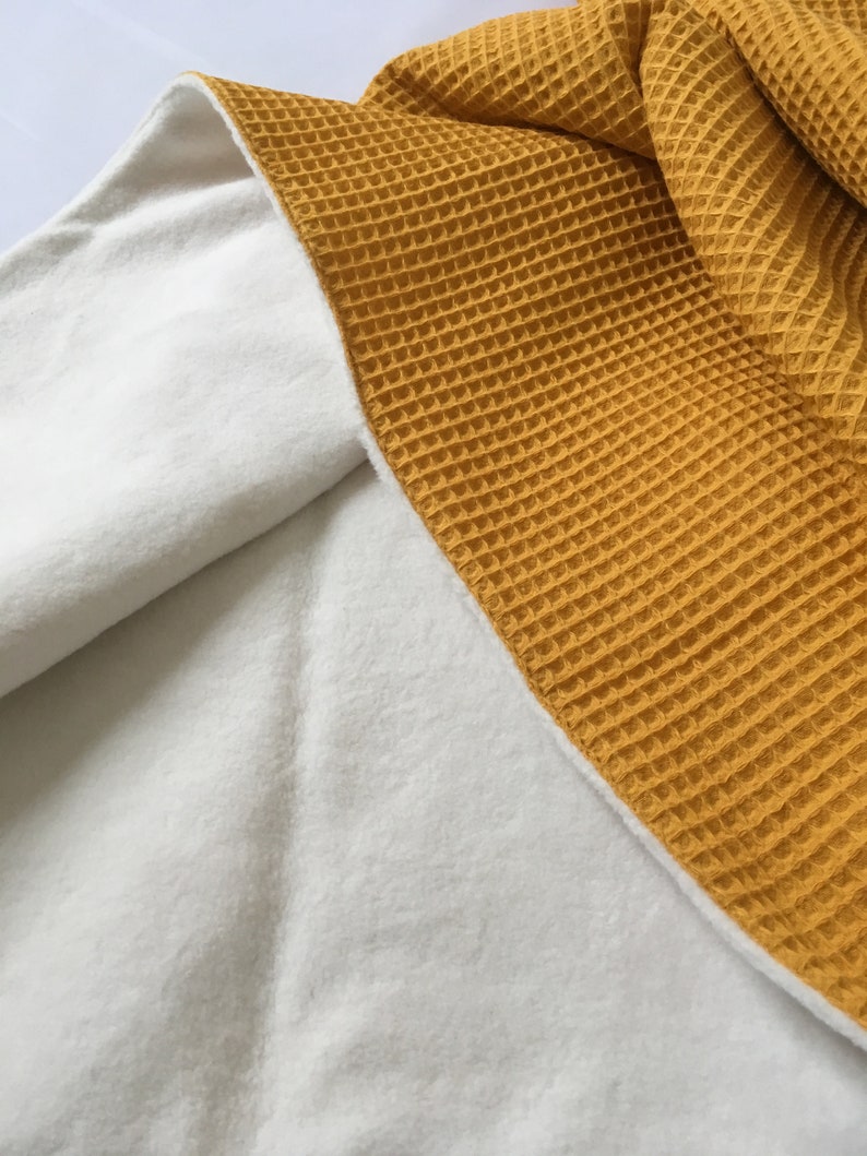 Car Blanket Fleece Bed Blanket Cradle Blanket Sherpa 100/% cotton /' Ocher /' Baby Blanket