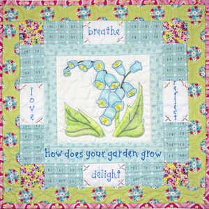 3. Coral Bells - Quilt Wall Hanging - 16.75&quot; sq.