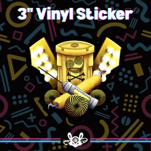 Ministry of Joy Alton Towers Inspired 3&quot; Holographic Vinyl Sticker