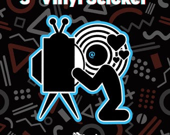 Be Kind Rewind Objectum Techum 3" Vinyl Sticker