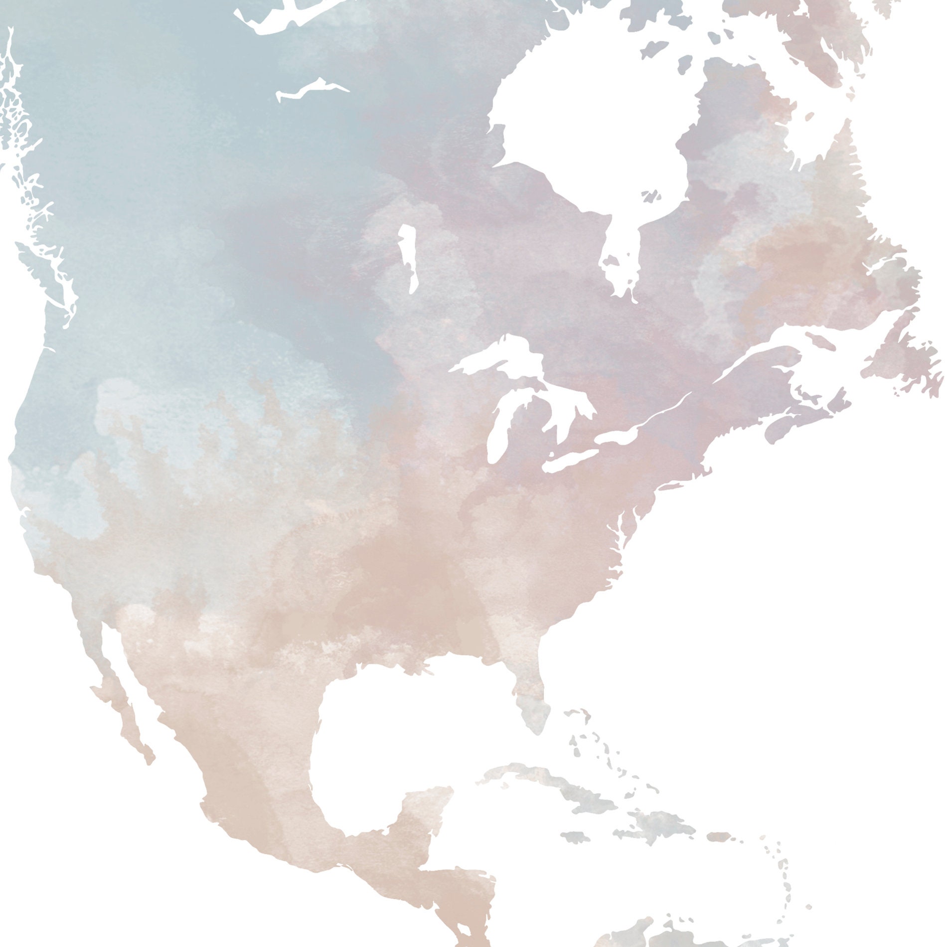 Pastel Colors Minimalist World Map Watercolor Effects vrogue.co