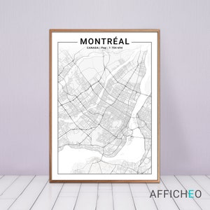 Poster de Montréal, Idée cadeau pour un passionné de voyages !