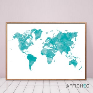 Tres Belle Carte Du Monde Fleurie Ambiance Tropicale Pour Etsy Tres Belle Carte Du Monde Fleurie Ambiance Tropicale Pour Etsy