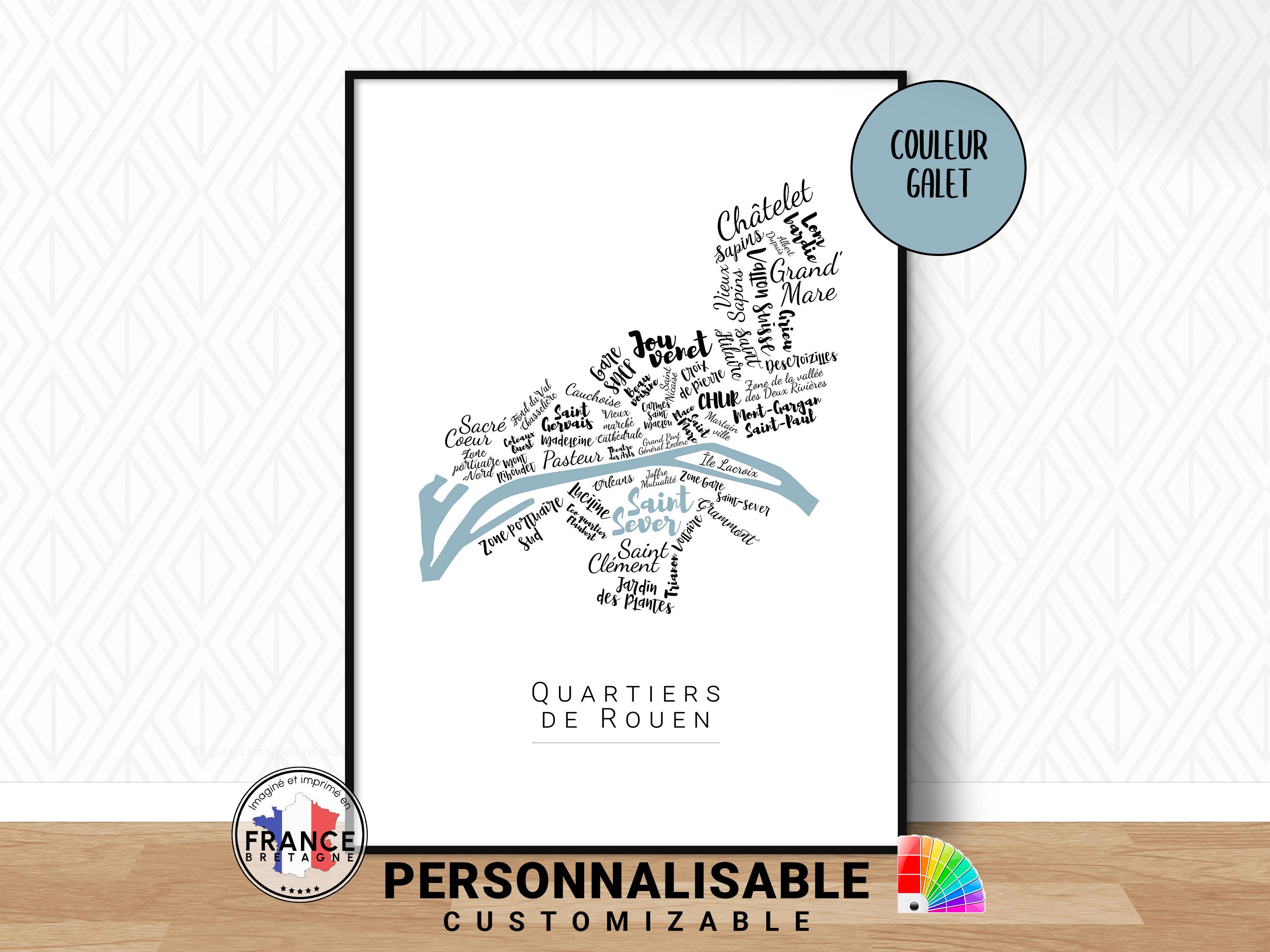 Custom Rouen poster, gift idea