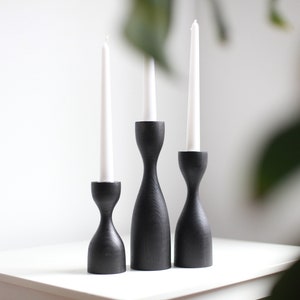 candlestick wood table decor gothic style japanese candle holder scandinavian primitive candlestick minimalism gift idea holiday decor