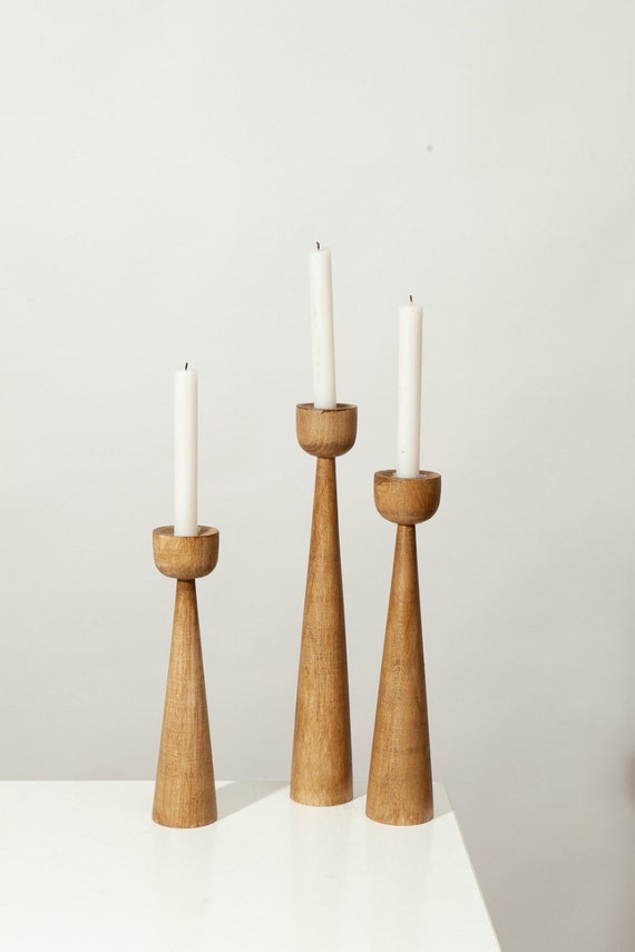 卸売木製キャンドルホルダー4個セット - Etsy 日本