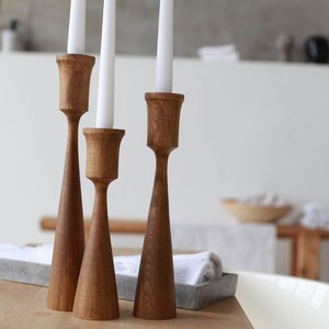 wooden candlesticks wedding decor birthday gift party candlesticks candlesticks taper candlesticks primitive holder wooden candle holder image 7