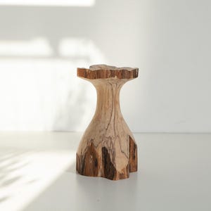 wood vase home decor handmade vase birthday gift, gift for her, anniversary gift, wedding gift carved vase unique gift