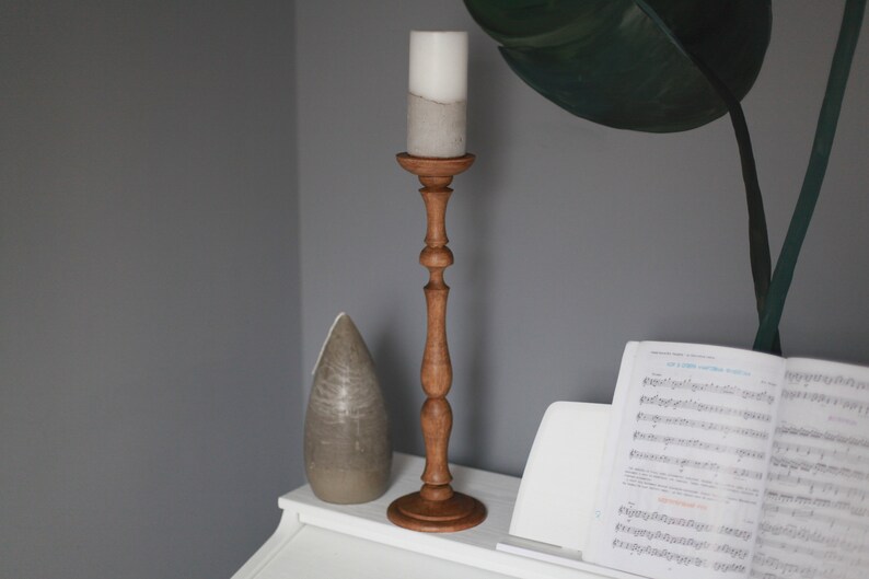 Wooden Candlestick Holder - Thumbnail 3