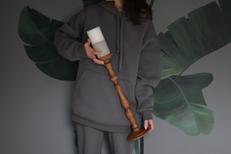 Wooden Candlestick Holder - Thumbnail 4