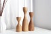 candlesticks set of 3 scandinavian home decor holiday decor rustic gift for her candle holder wooden candle holder gift taper candlestick 