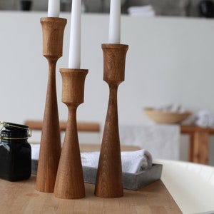 wooden candlesticks wedding decor birthday gift party candlesticks candlesticks taper candlesticks primitive holder wooden candle holder image 5