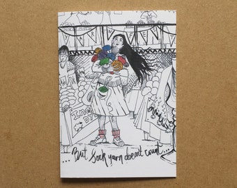 Greeting Card - Sock yarn doesn't count