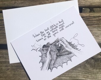 Greeting Card - Weave the ends in
