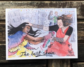 Greeting Card -  The last skein