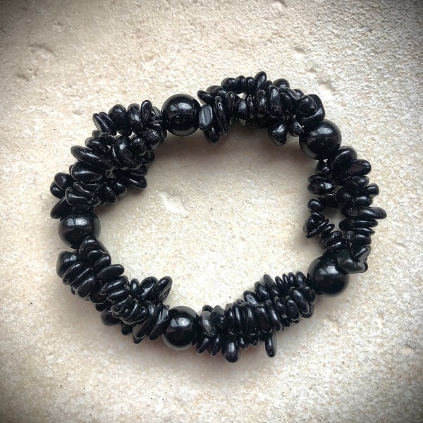 Bracelet en TOURMALINE NOIRE