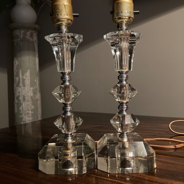 Vintage Crystal Lamps