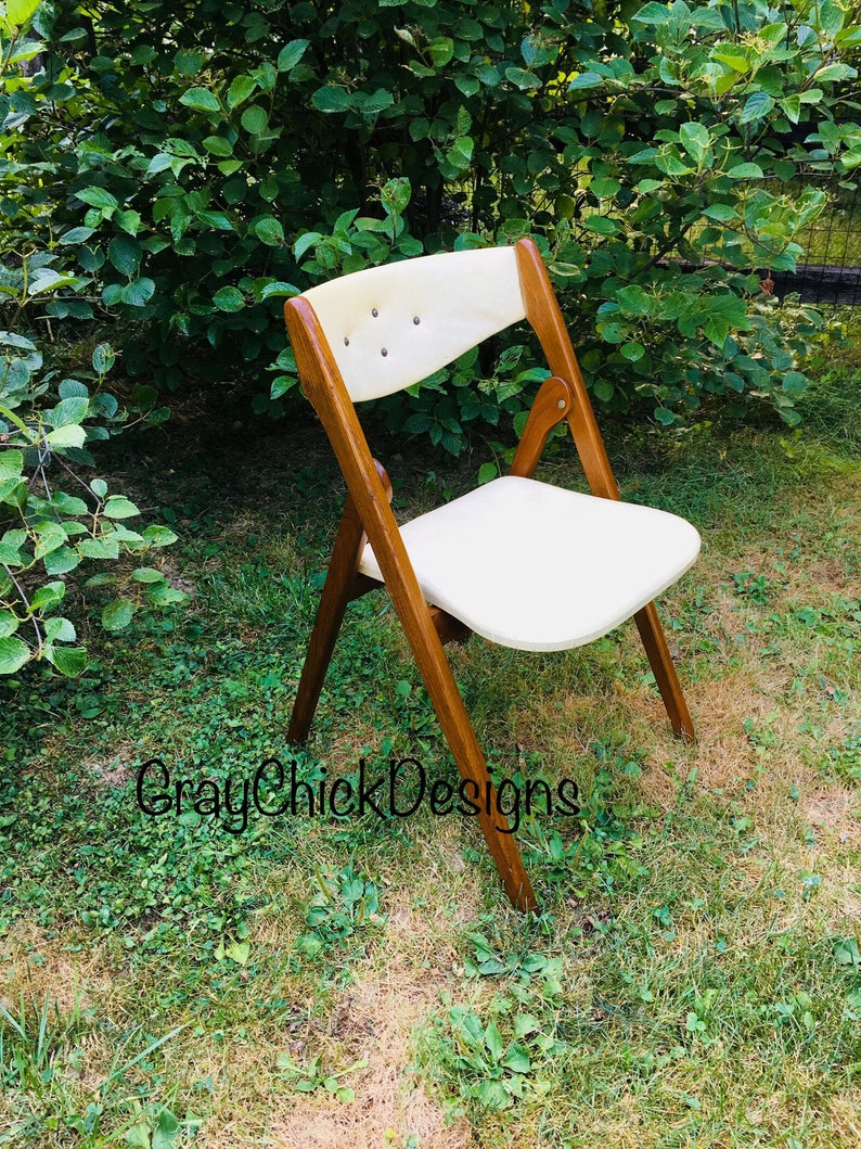 Mid Century Modern Danish Coronet Folding Chair Etsy