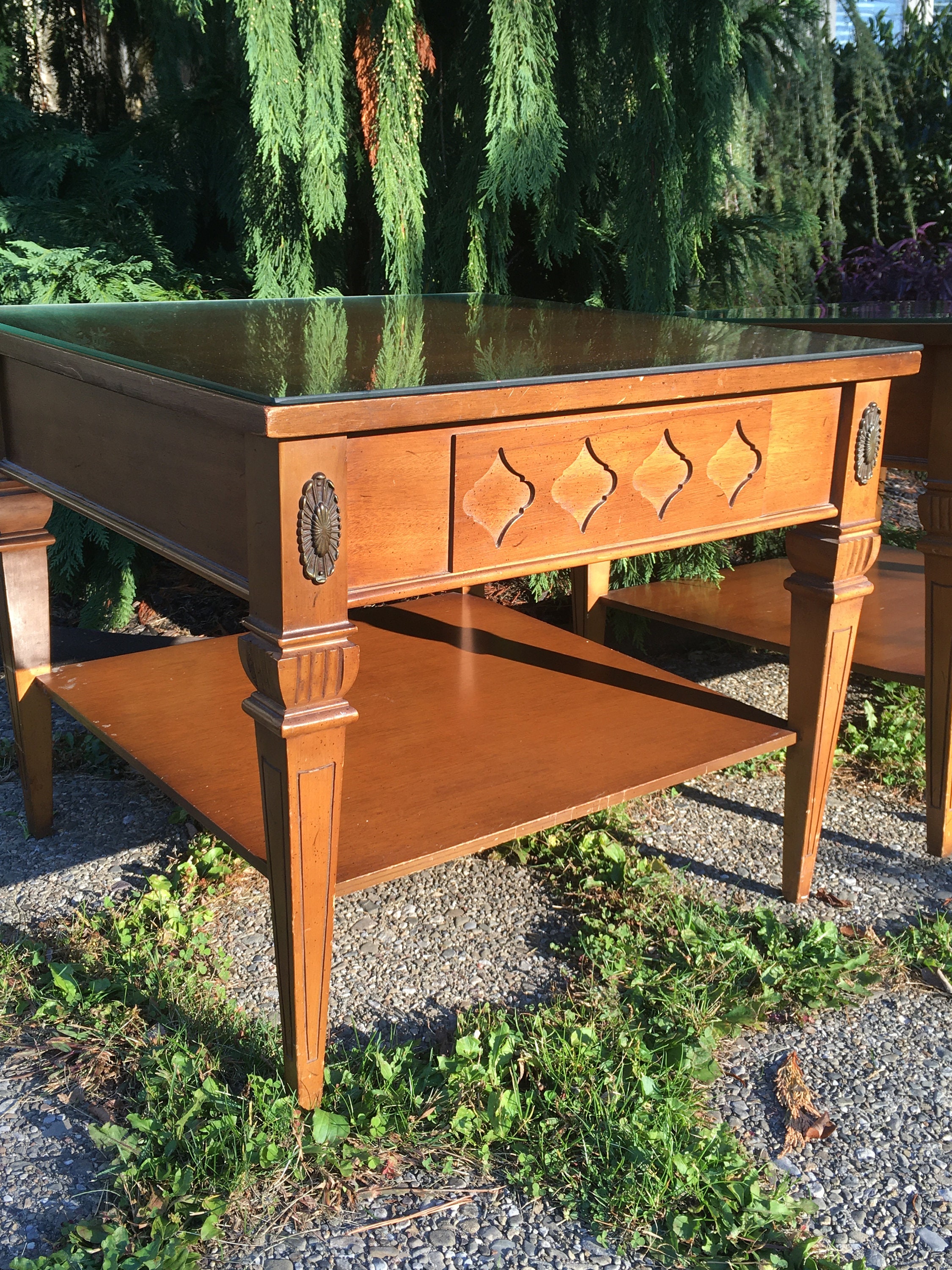 Mid Century End Tables by Bassett Etsy