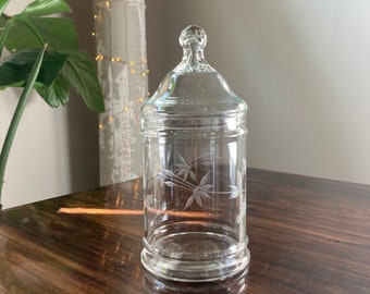 French Apothecary Glass Jar