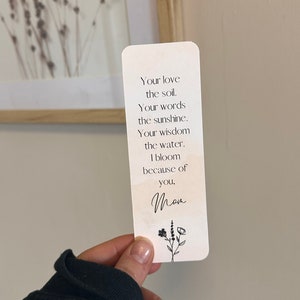 Mothers Day Bookmarks | Book Lovers Gift Ideas