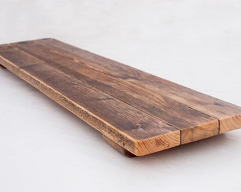 Rustic Wood Serving Board Platter Tray for Drinks, Food, Grazing, Nibbles Service or Display for Home, Party Event, Wedding Table Decoration