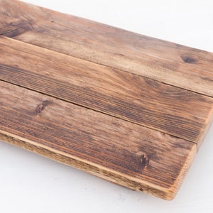 Rustic Wood Serving Board Platter Tray for Drinks, Food, Grazing, Nibbles Service or Display for Home, Party Event, Wedding Table Decoration image 2