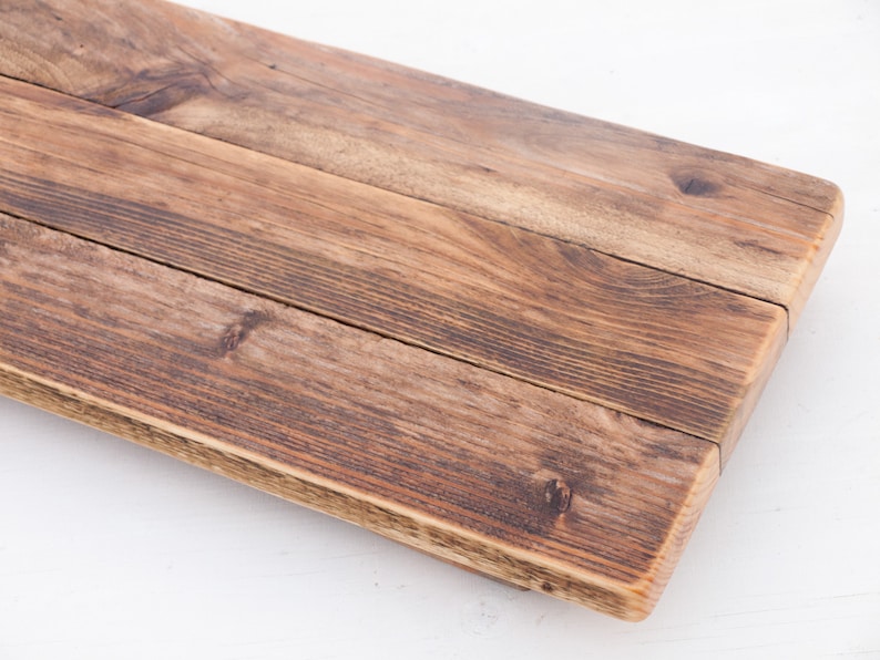 Rustic Wood Serving Board Platter Tray for Drinks, Food, Grazing, Nibbles Service or Display for Home, Party Event, Wedding Table Decoration image 2