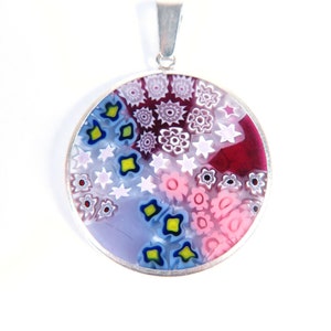 Millefiori Murrina Murano glass pendant