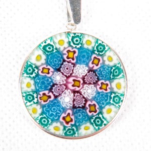Millefiori Murrina Murano glass pendant