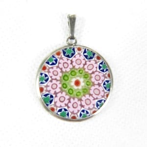 Millefiori Murrina Murano glass pendant