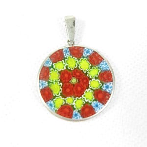 Millefiori Murrina Murano glass pendant