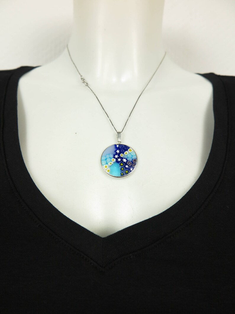 Millefiori Murrina Murano Glass Pendant