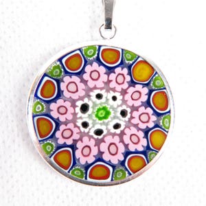 Millefiori Murrina Murano glass pendant