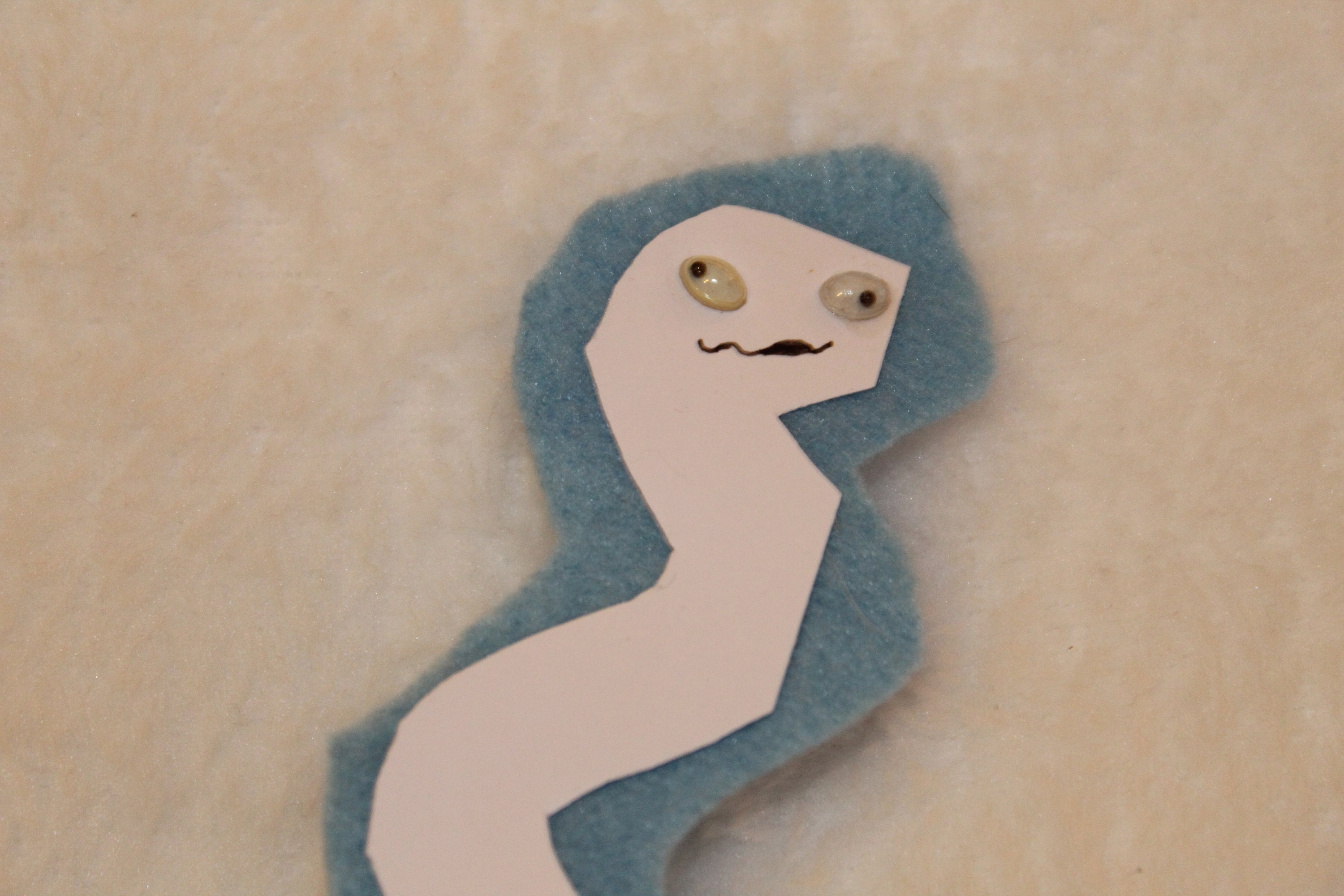 3 Pack googly eyed snake bookmark pink grey and blue Etsy